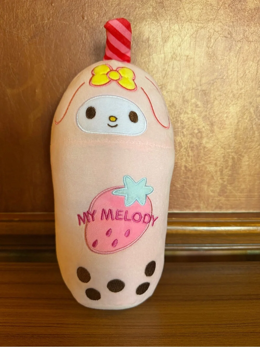 Sanrio Fiesta My Melody Boba Tea Plush Stuffed Animal 10 Inch Pink Cup 2022